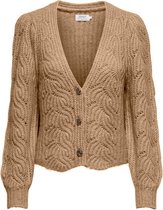 Only Vest Onlscala L/s Cardigan Knt 15236180 Tannin/w.melange Dames Maat - XS