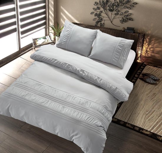 The Supreme Home Collection Guardea Silver Grey Taille: 1 personne (140 x 220 cm + 1 taie d'oreiller)