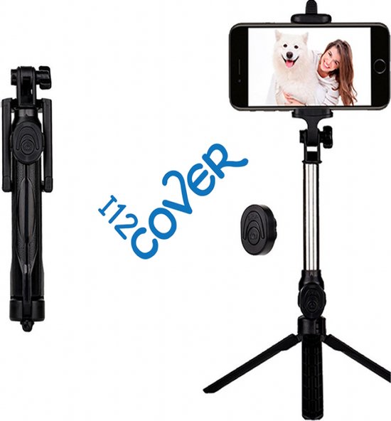 Perche Selfie Bluetooth à Rotation 360°, Bâton Réglable Télescopique avec  Support Téléphone, 3 en 1 Selfie Stick Trépied Monopode avec Télécommande  sans Fil