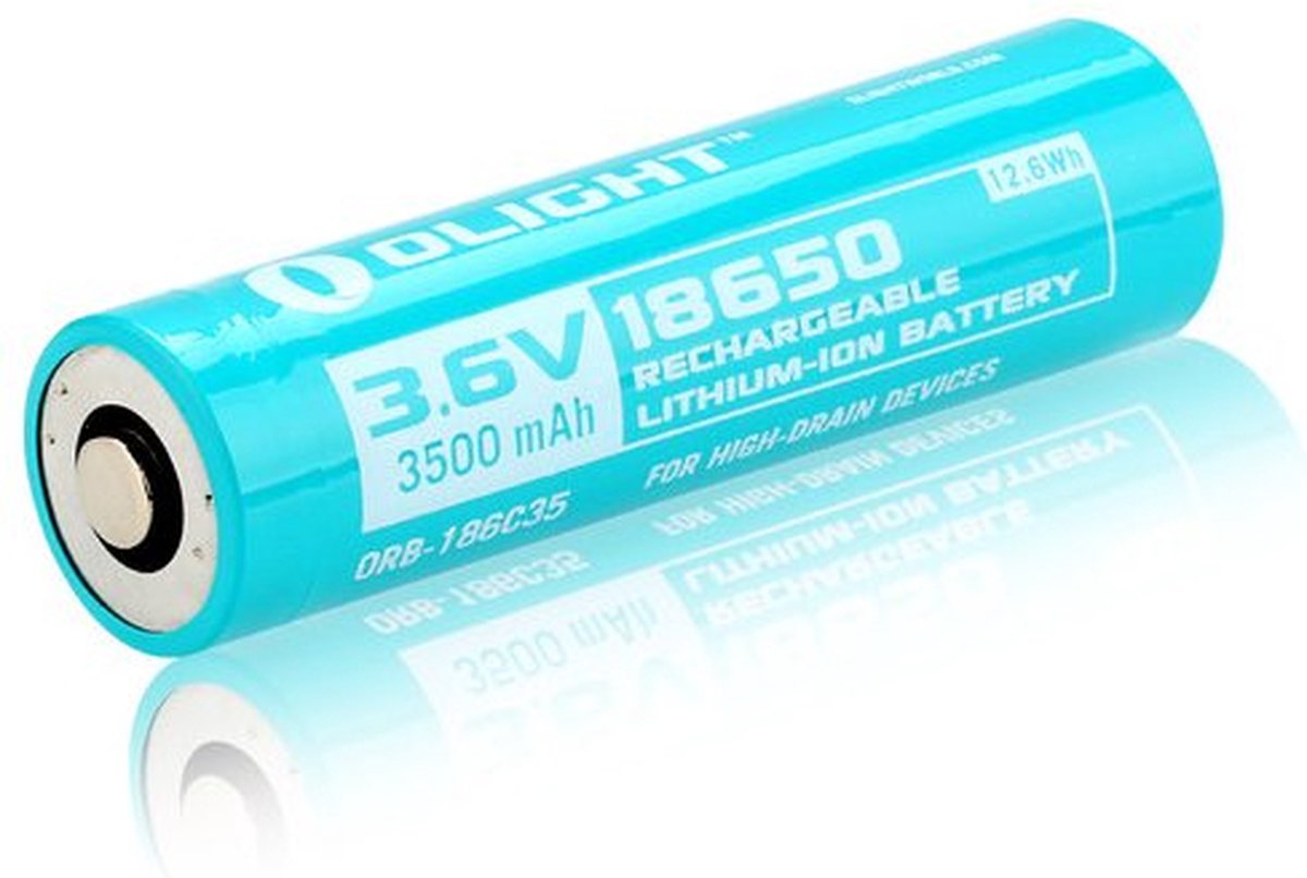 1 Stuk - Olight 18650 3500mAh oplaadbaar accu voor S30R II / S30R III / S2R Baton