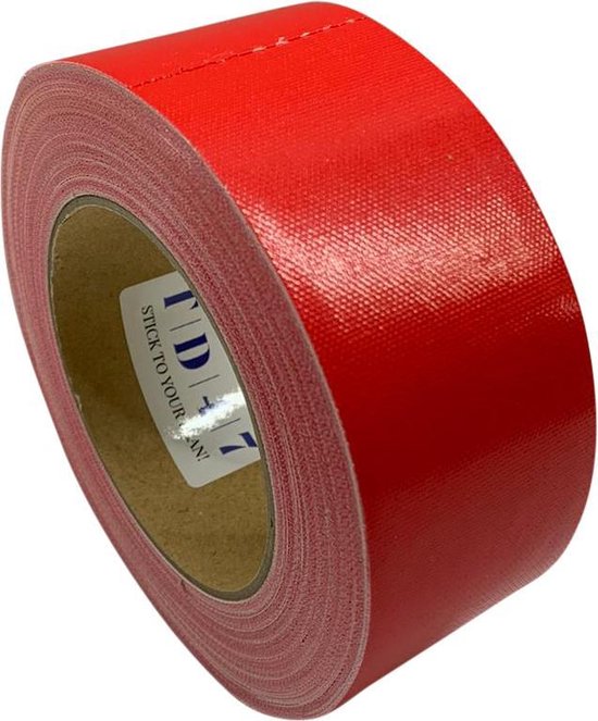 TD47 Gaffa Tape 50mm x 50m Rood bol