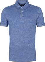 Suitable - Prestige Melange Polo Indigo White - L - Modern-fit