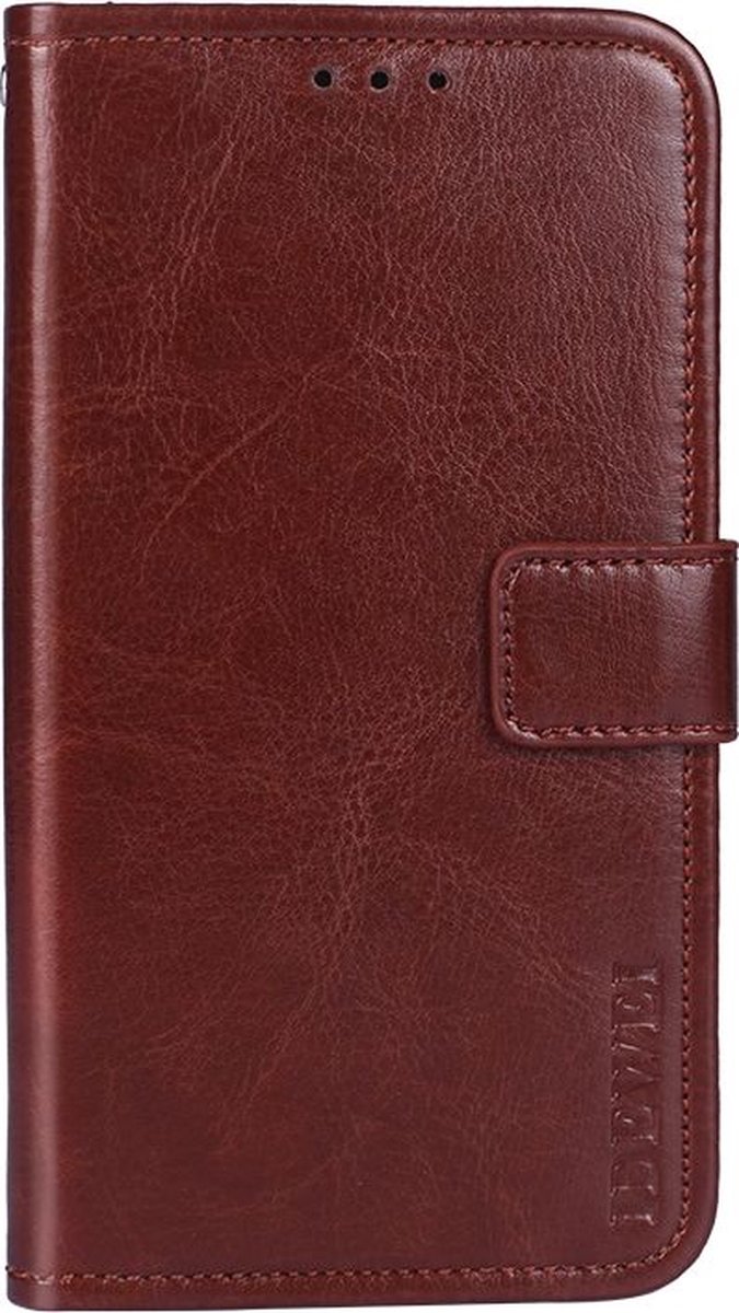 Mobigear Telefoonhoesje geschikt voor Wiko Power U30 Hoesje | Mobigear Wallet Bookcase Portemonnee | Pasjeshouder voor 3 Pasjes | Telefoonhoesje voor Pinpas / OV Kaart / Rijbewijs - Bruin