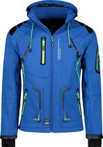 Softshell Jas Heren Capuchon Canadian Peak Royal Blauw - XL