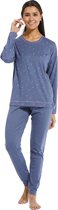 Rebelle Dames pyjama katoen - Blue Letters  - 38  - Blauw