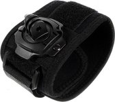 Shop4 - GoPro HERO10 Black / HERO11 Black / HERO11 Black Mini - Polsband - met Roterende Cam-aansluiting Zwart