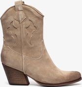 TwoDay dames cowboy western laarzen - Beige - Maat 38 - Echt leer