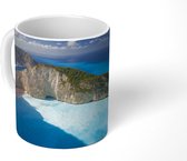 Mok - Luchtfoto van Navagio Beach op Zakynthos - 350 ML - Beker