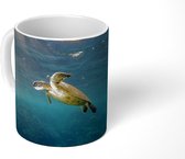 Mok - Koffiemok - Schildpad in helder water - Mokken - 350 ML - Beker - Koffiemokken - Theemok
