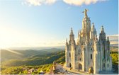 Tempel Heilig Hart van Jezus op Tibidabo in Barcelona - Foto op Forex - 120 x 80 cm