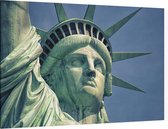 Close-up van het beroemde vrijheidsbeeld in New York - Foto op Canvas - 45 x 30 cm