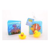 Johntoy Happy World Piepboekje met Eend - Baby Water badspeelgoed - Peuter Kleuter Speelgoed
