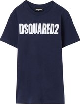 Dsquared2 Jongens Logo T-shirt Donkerblauw maat 140