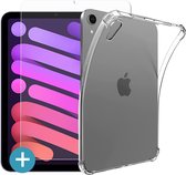 Knaldeals.com - iPad Mini 6 2021 hoes - Soft TPU case - Met Screenprotector - Transparant