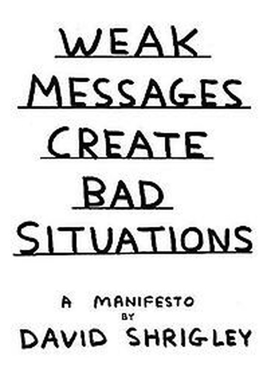 Weak Messages Create Bad Situations A Ma - cover