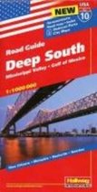 Hallwag USA Road Guide 10 Deep South 1:1.000.000