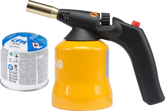 Luchter met gasbrander van het merk ESG voor drie hangende gloeikousjes