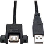 Tripp Lite U024-06N-PM USB-kabel 0,15 m USB 2.0 USB A Zwart