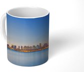 Mok - Rotterdam - Skyline - Blauw - Roze - 350 ML - Beker