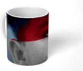 Mok - Koffiemok - Vlag van Indonesië - Mokken - 350 ML - Beker - Koffiemokken - Theemok