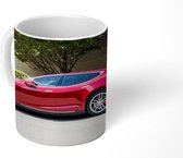 Mok - Tesla Model S - Rood - Boom - 350 ML - Beker