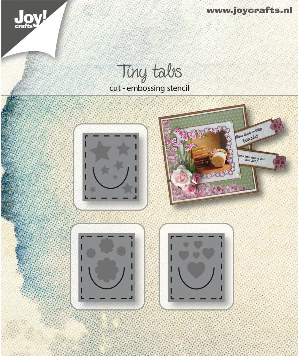 Joy!Crafts Stencil - Stans-embos-debosmal Kleine tabs