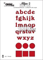 Crealies Alfies cutting dies no.2 lowercase letters