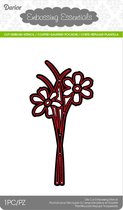 Die cut stencil daisy 63x123mm