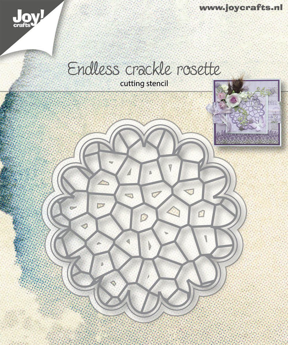 Joy!Crafts Snijstencil - Endless Crackle rosette