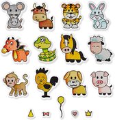 Sizzix Framelits Mal Set 18Pak met stempel - Zodiac Animals 662615