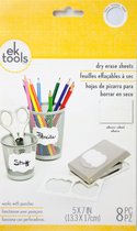 EK tools dry erase sheets 13,3x17cm x8