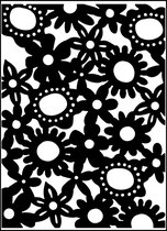 Carabelle embossing folder avec des fleurs