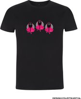 T-shirt | Squid Game Three soldiers - Heren, XXL