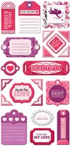 We R Memory keepers - Crazy for you 1 laags - chipboard tags