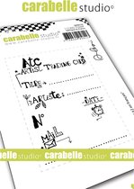 Carabelle Studio -Cling stamp A7 ATC #2 en français by Alexi