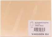 Double cards A6 cream 25x - 1 stuk