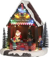 Luville Kerstdorp Miniatuur Santa's Toy Shop - L24,5 x B18 x H27 cm