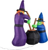 Halloween - Halloween decoratie - Halloween versiering - Halloween verlichting - Heksen ketel - Heksen - Opblaasbaar