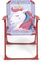 klapstoel Unicorn junior 53 cm polyester roze/blauw