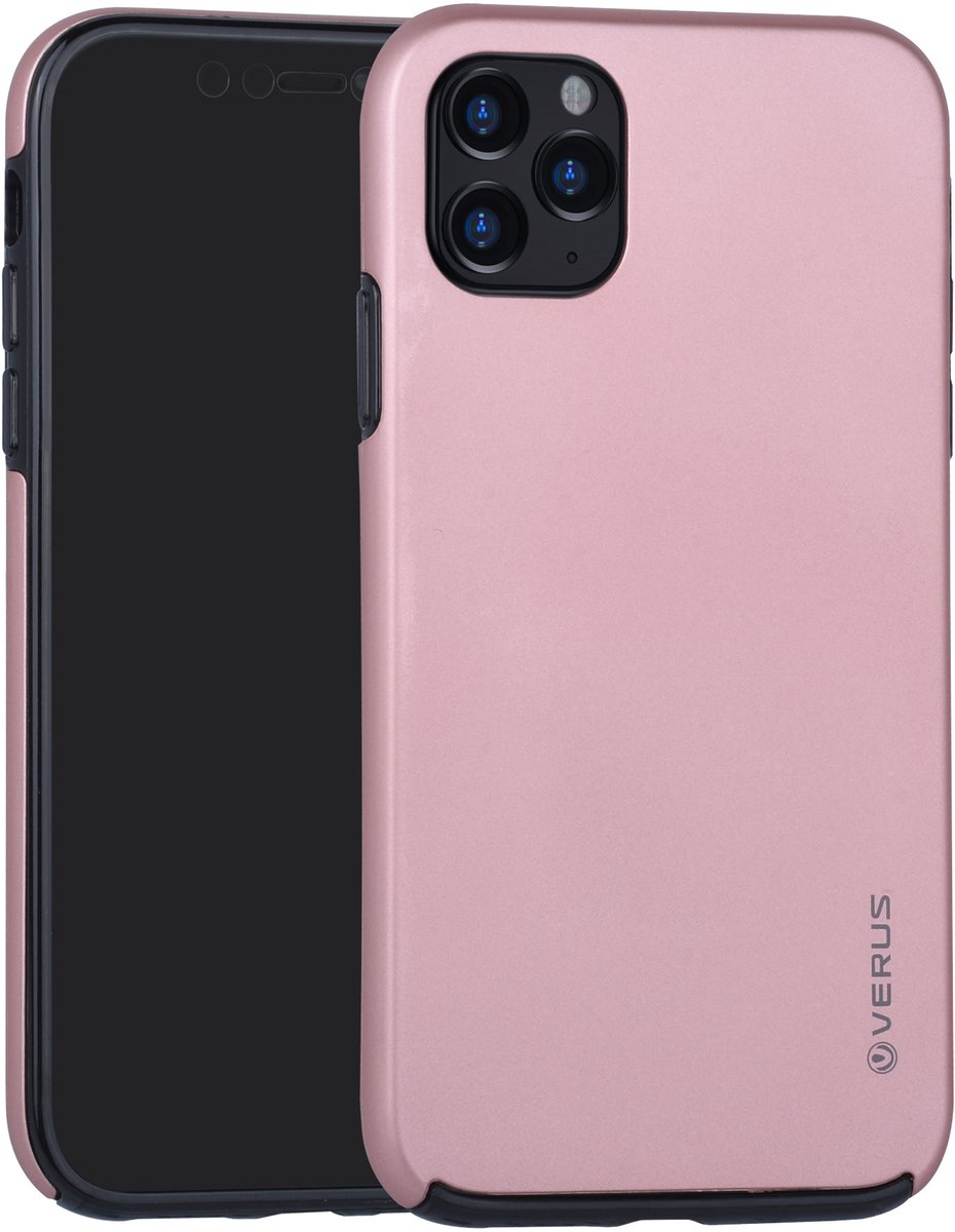 Apple iPhone 11 Pro Max Rose Gold Backcover hoesje Soft Touch - Kunststof