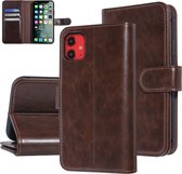 UNIQ Accessory Bruin hoesje iPhone 11 - Book Case - Zachte huid