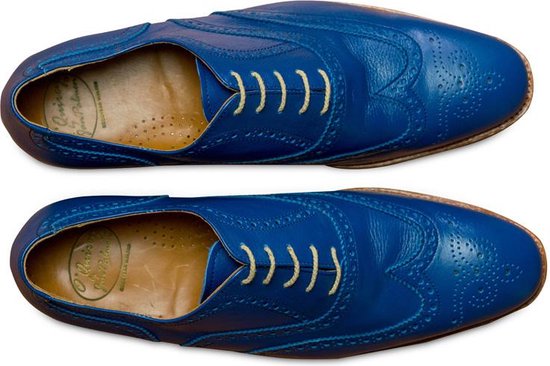 VanPalmen Quirey Nette schoenen - heren veterschoen - blauw - goodyear-maakzijze  -... | bol.com