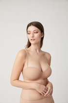 Strapless BH zonder beugel | verwijderbare pads | beige | Ysabel Mora | Maat:80C