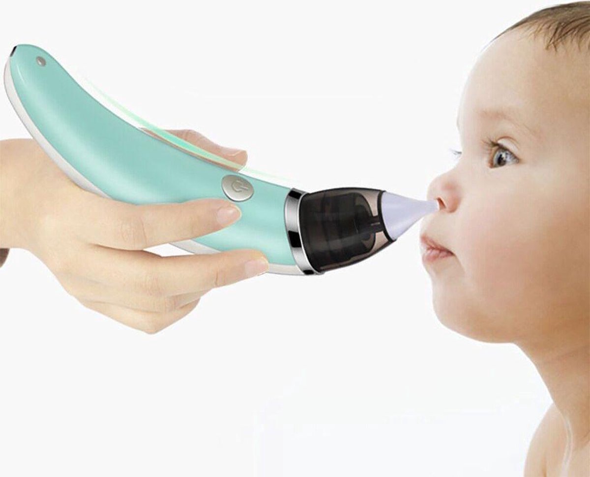 Goedkoopste A&K Elektrische oplaadbare neuspeer voor baby en kinderen - Inclusief Oplader, Handleiding en Batterijen - Hygiënische neusreiniger - Baby aspirator - Neuszuiger - Baby neuspompje - Toetenveger - Snoetenpoetser - Mintgroen - Neusspoeler