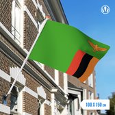vlag Zambia 100x150cm - Spunpoly