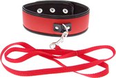 GP COLLAR AND LEASH RED