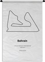 Wandkleed - Wanddoek - Bahrein - Circuit - F1 - 120x180 cm - Wandtapijt - Cadeau voor man