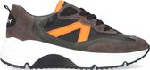 Wysh Justin Lage sneakers - Leren Sneaker - Jongens - Groen - Maat 38