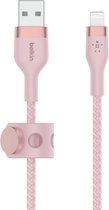 Belkin Boost Charge braided - Telefoniekabel - USB-A naar iPhone Lightning - 2m - Pink