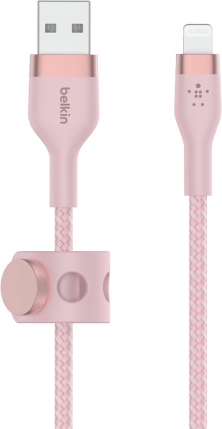 Belkin boost charge™ braided usb-a naar iphone lightning - 2m - pink